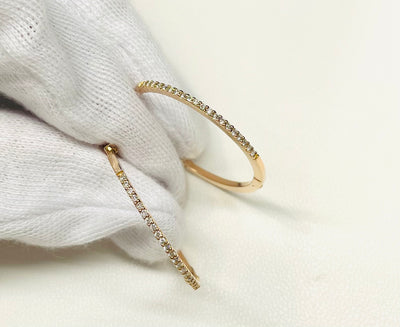 K18 Gold Diamond earring 0.13ct